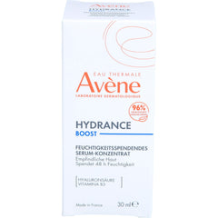 Avène Hydrance Boost Serum bottle demonstrating long-lasting hydration