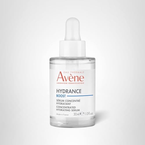 Avène Hydrance Boost Serum applied to clean skin for hydrated radiance