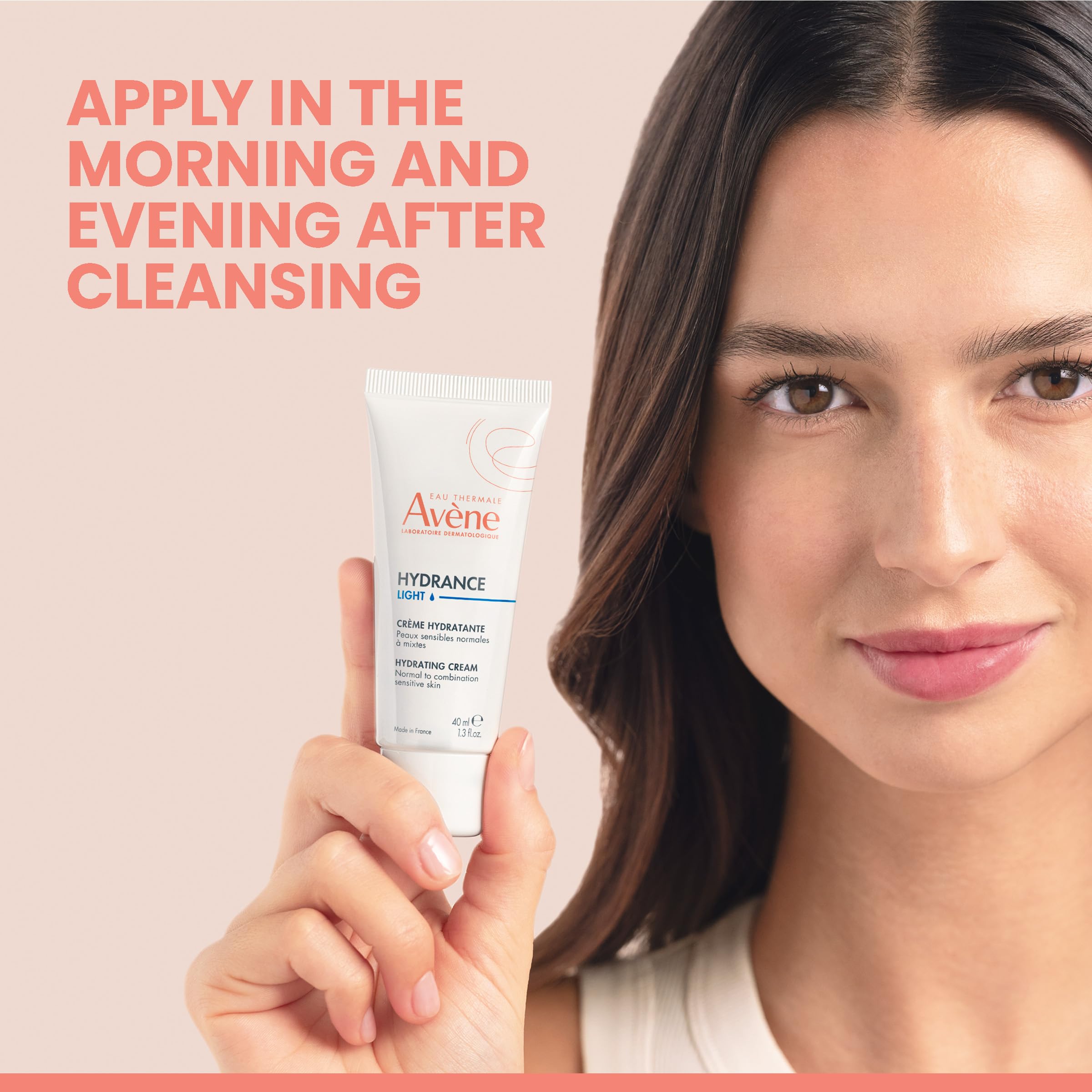 Packaging box and bottle of Avène Hydrance Light for daily skincare