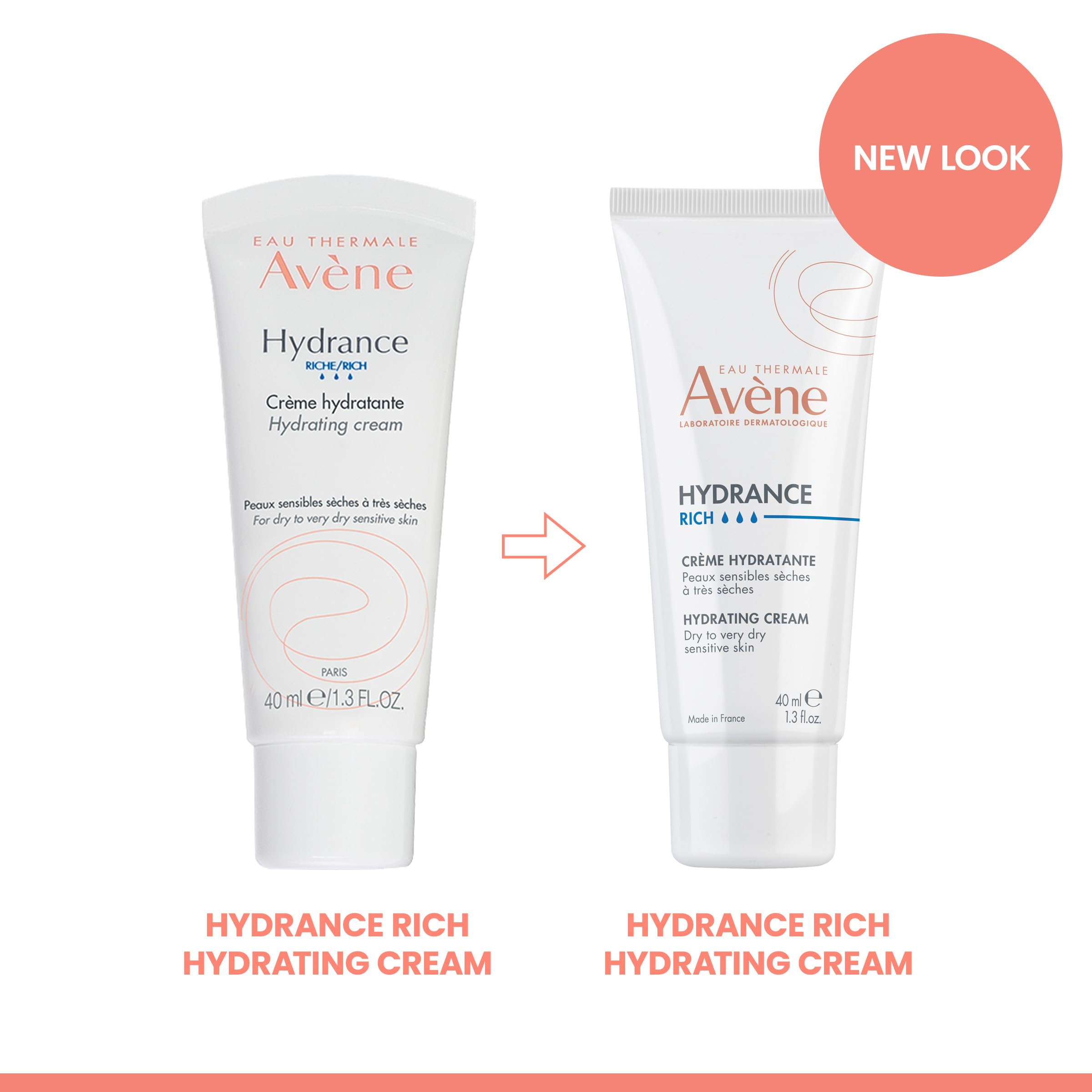 Back packaging reveals ingredients and sensitive-skin friendly claims by Avène.