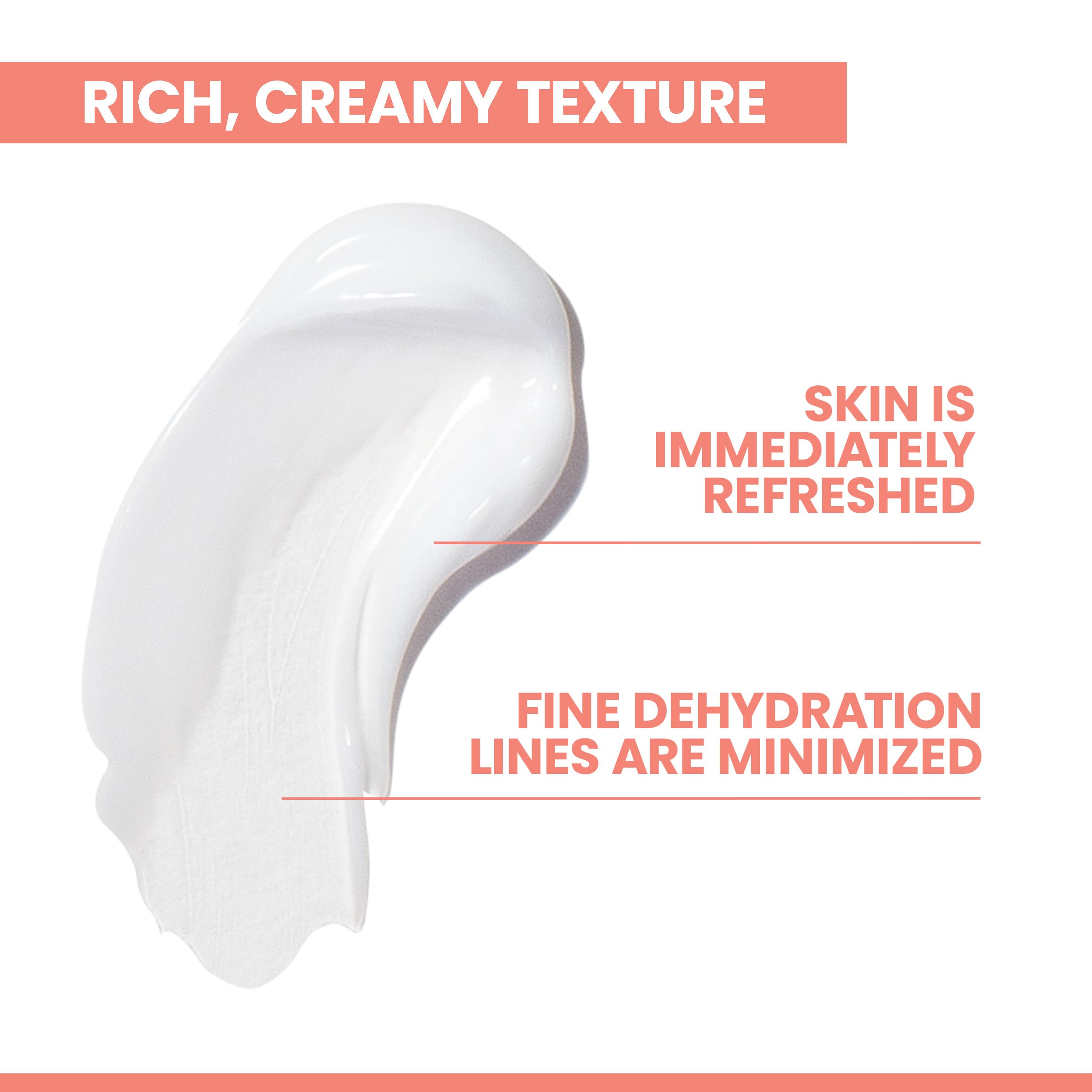Spread of Avène Hydrance Rich Cream on hand demonstrates smooth application and nourishment.