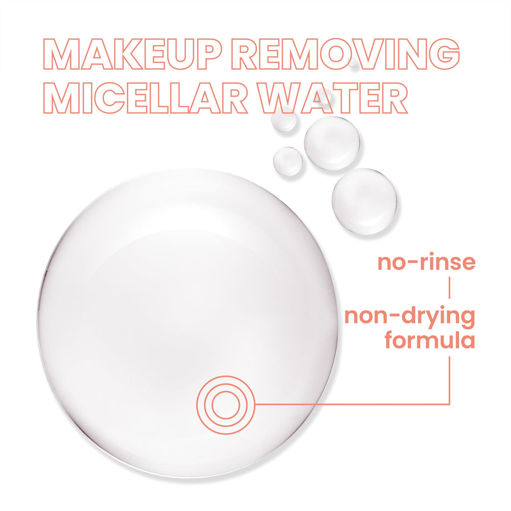 Applying Avène Micellar Lotion to the face for a soft, refreshed feel.