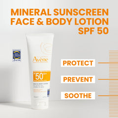 Avène Mineral Sunscreen being applied to the face for daily protection.