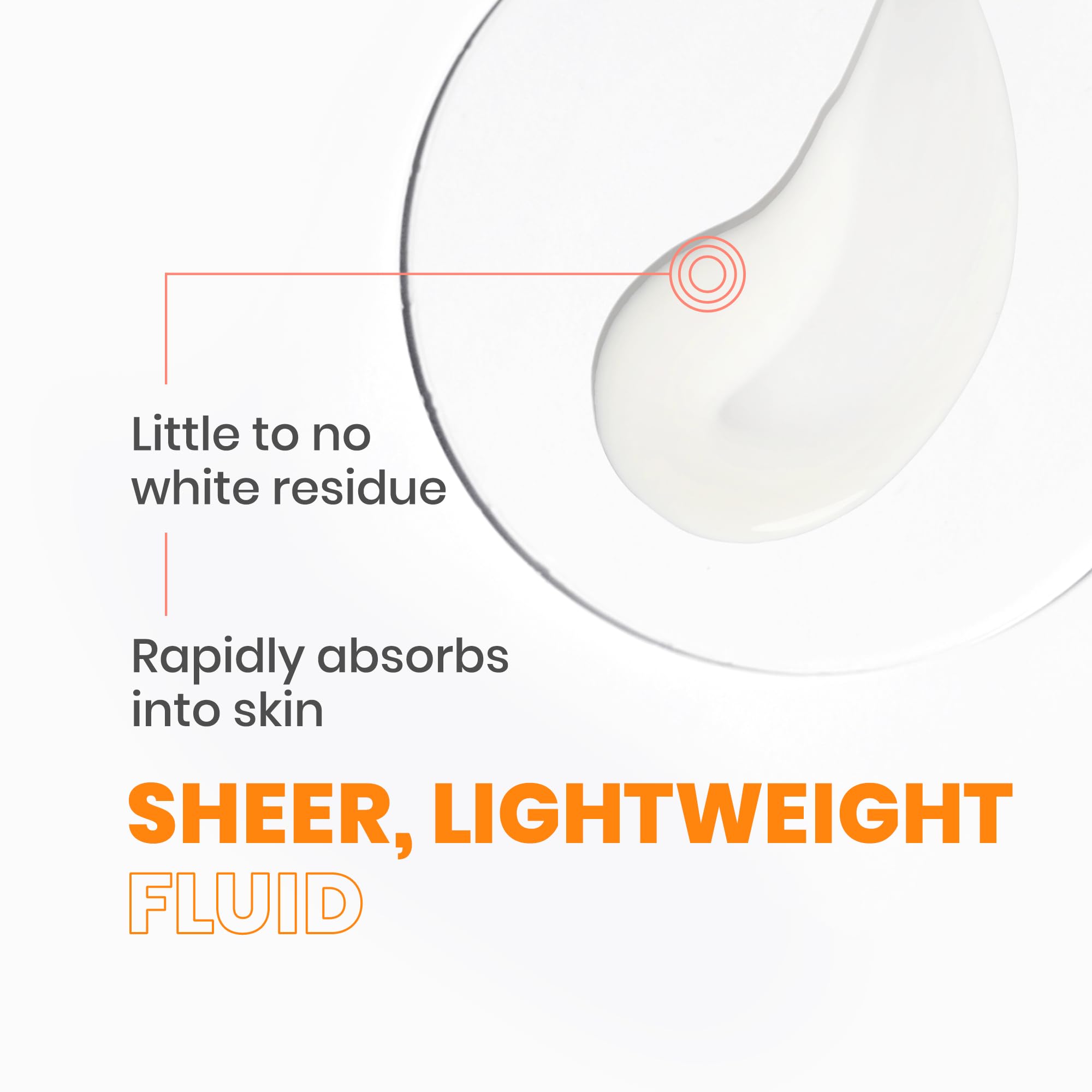 Avène Mineral Sunscreen Fluid demonstrates a sheer, non-white cast finish