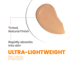 Tinted face application demonstrates natural, even finish with Avène