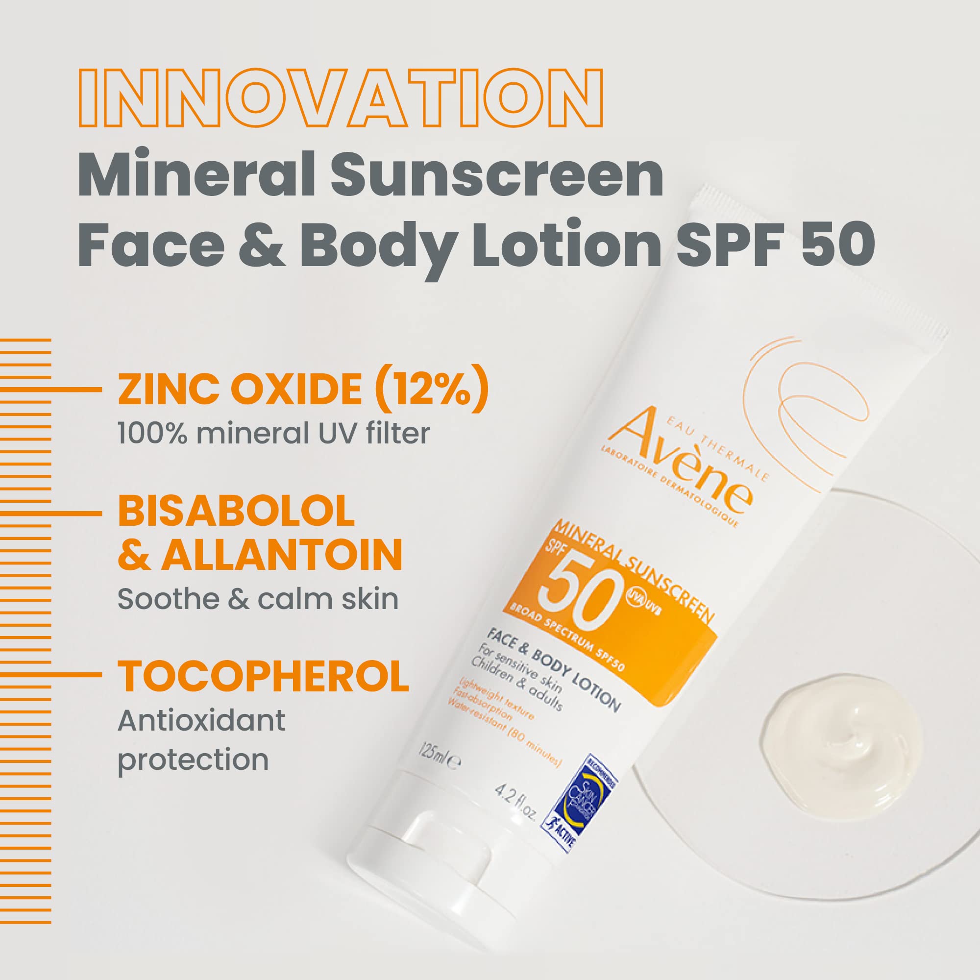 Fragrance-free Avène sunscreen suitable for sensitive skin.