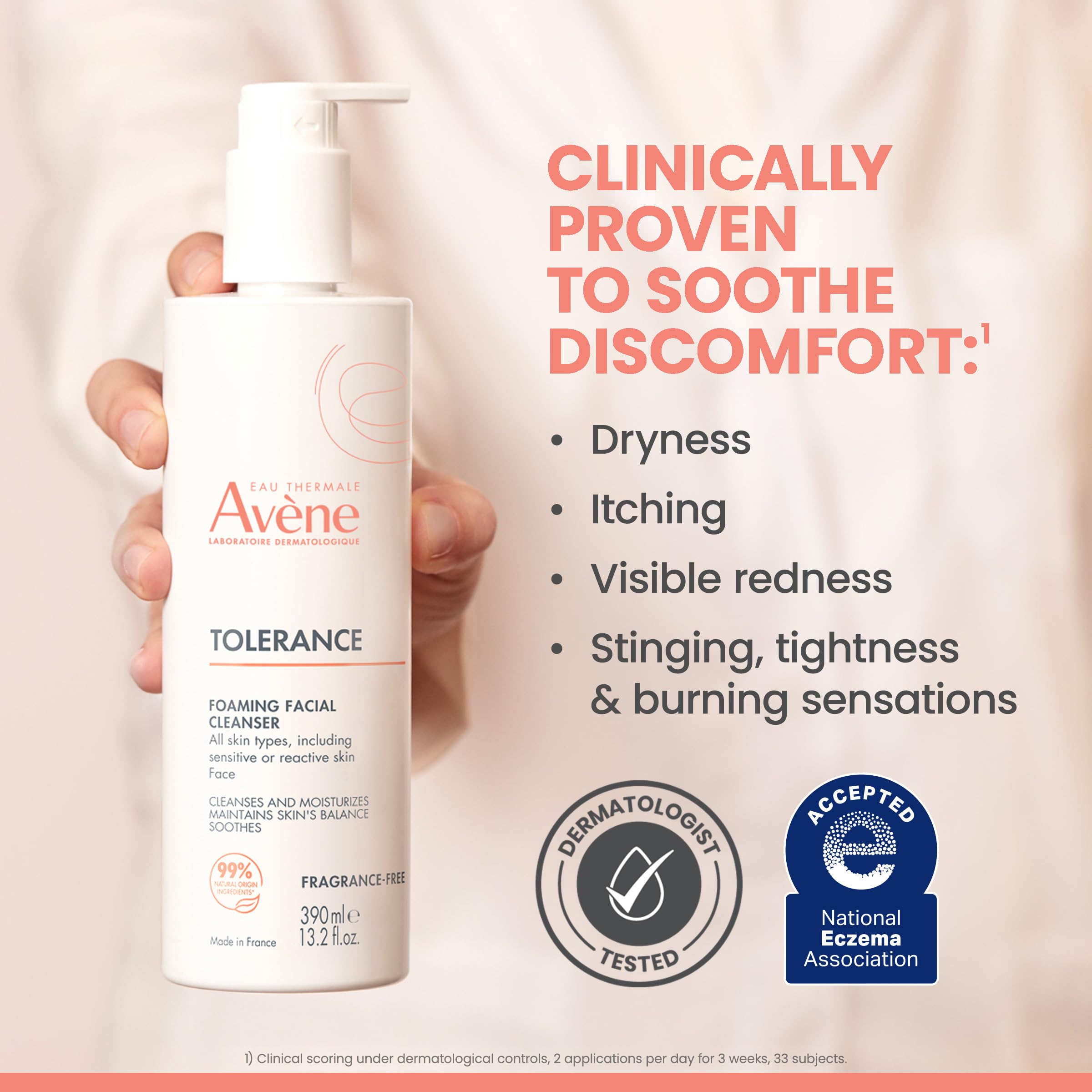 Avène Niacinamide-Glycerin ingredients highlight hydrating, soothing care.