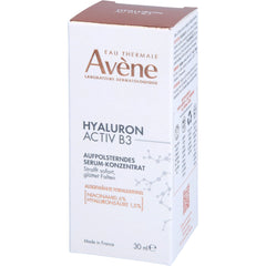 Avène Niacinamide and Hyaluronic Acid closeup highlights barrier support and moisture.