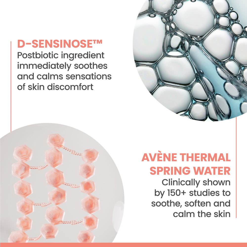 Avène Tolérance Control postbiotics formula calms skin discomfort.
