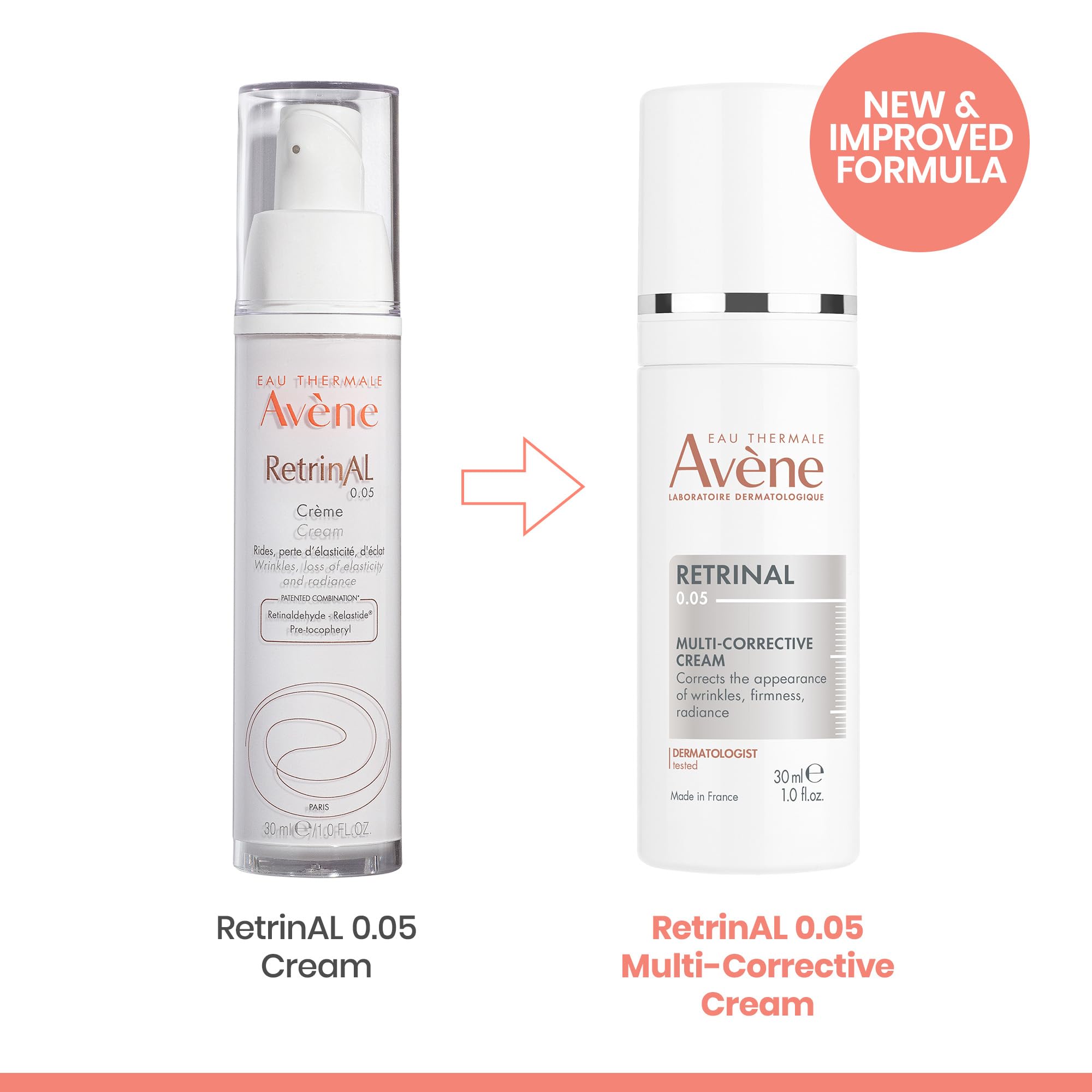  fingertips applying Avène Retrinal 0.05% cream