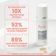 Close-up of Avène Retrinal 0.1% cream texture for gentle care.