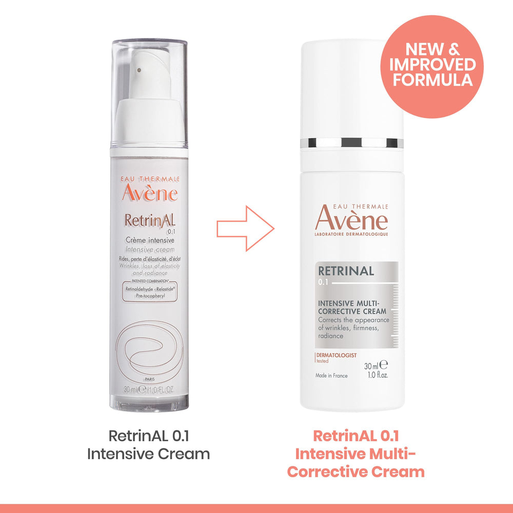 Face glow hint after applying Avène Retrinal 0.1% cream.