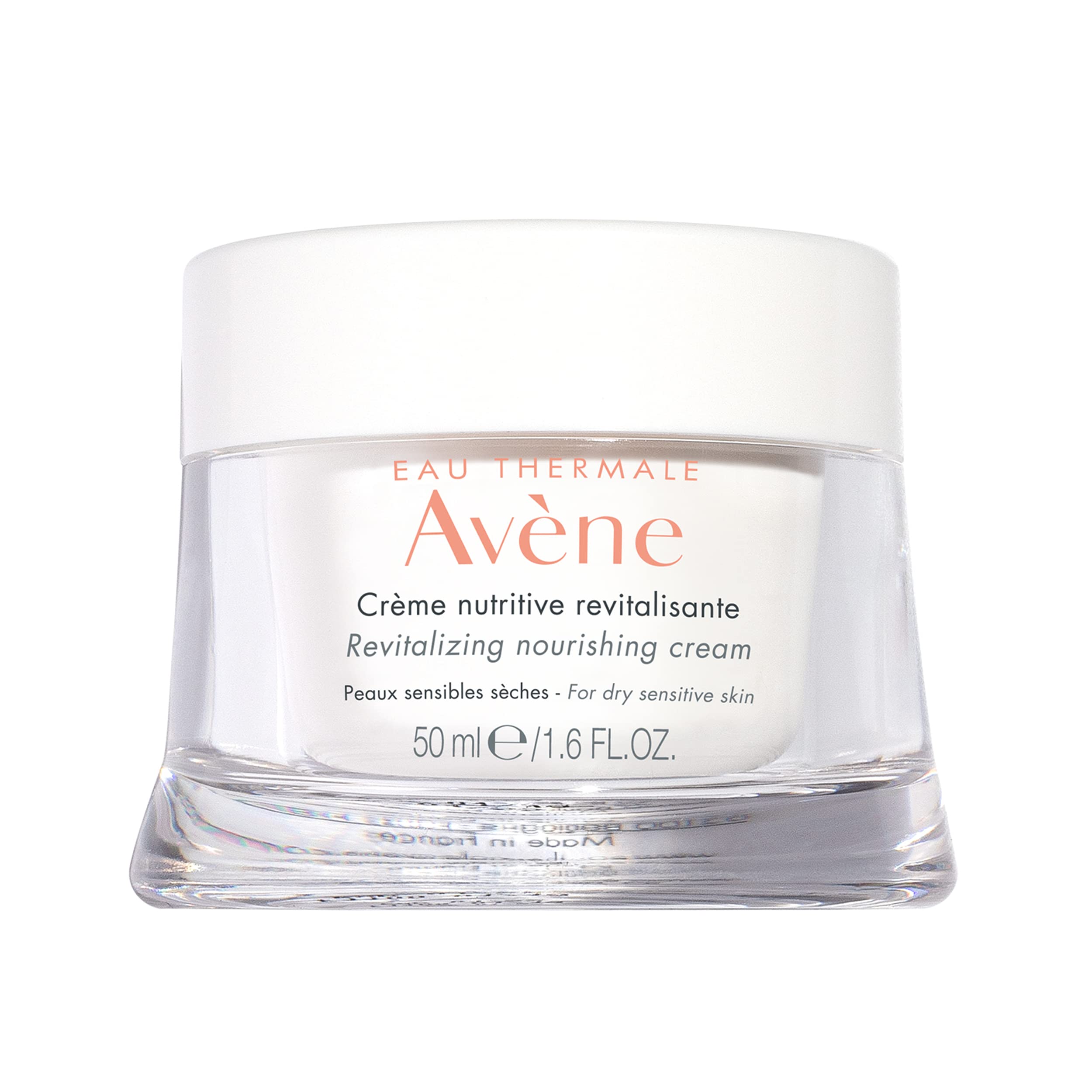 Avène revitalizing nourishing cream bottle showing daily hydration support for dry skin