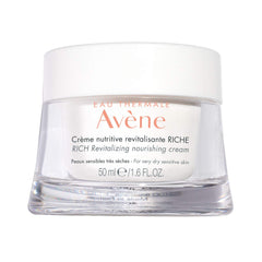 Avène Rich Revitalizing Cream bottle showing premium moisturizer for dry, sensitive skin.