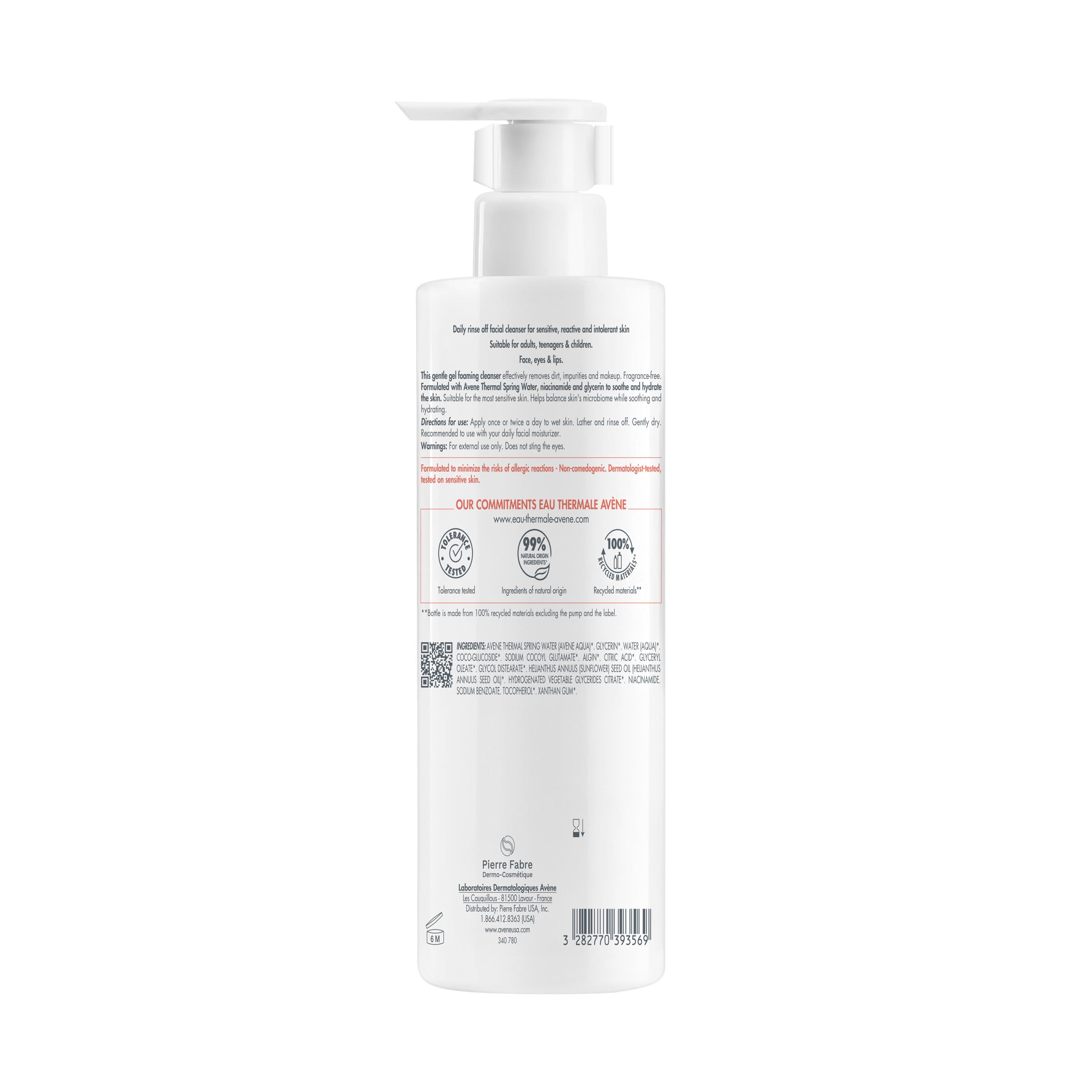Avène product designed for sensitive skin and reactive types.