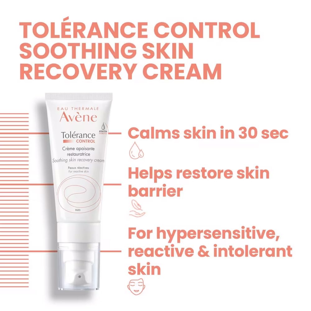 Avène Tolerance Control tube with spring water inspiration offers calm, gentle skincare for sensitive skin.