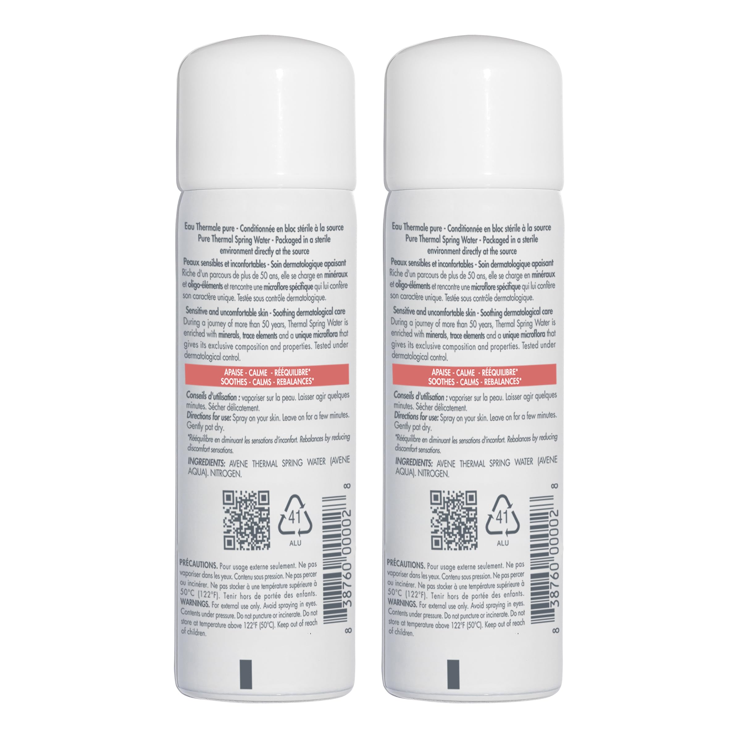 Avène logo on bottle label supports dermatologist-backed care
