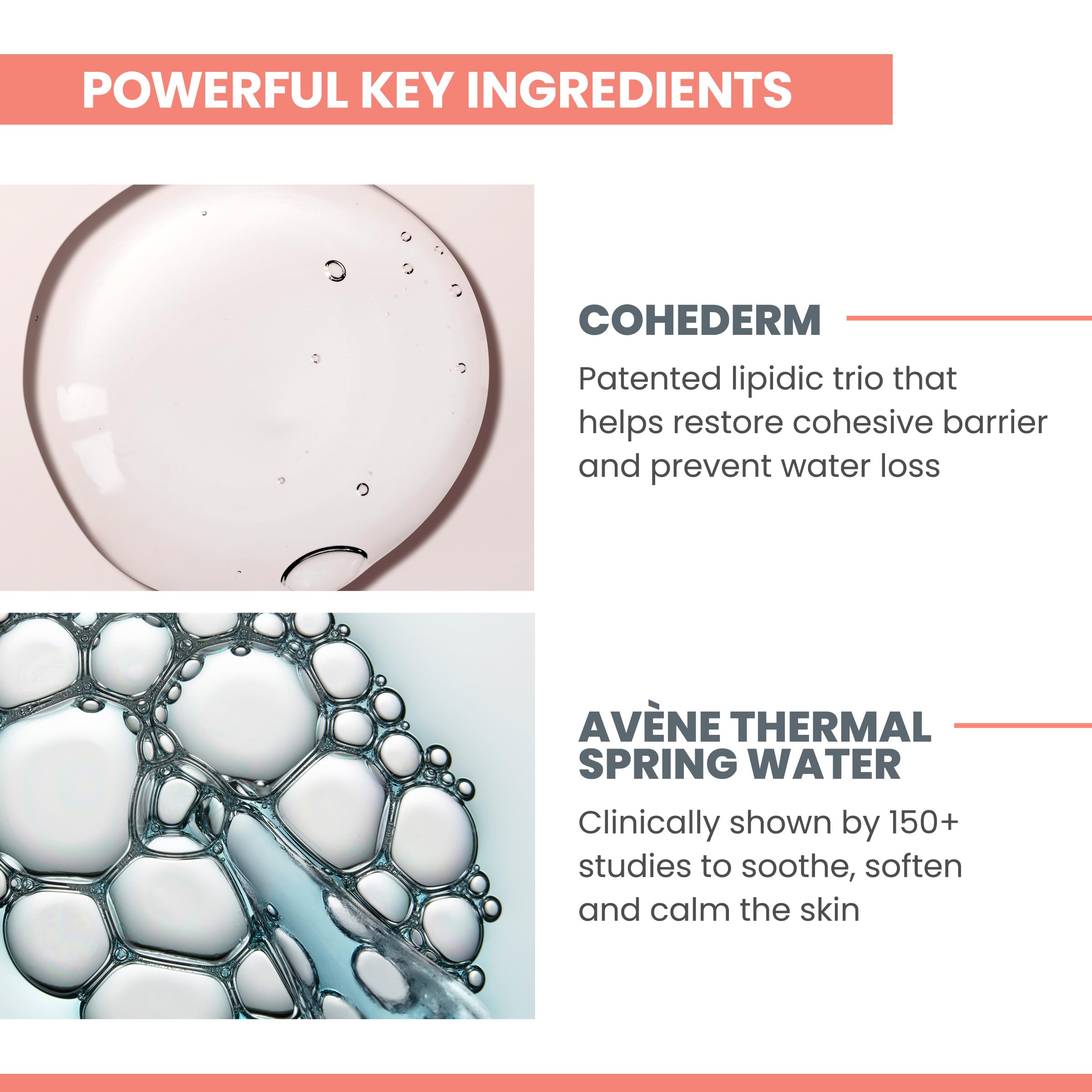 Avène Thermal Spring Water label close-up highlighting soothing heritage