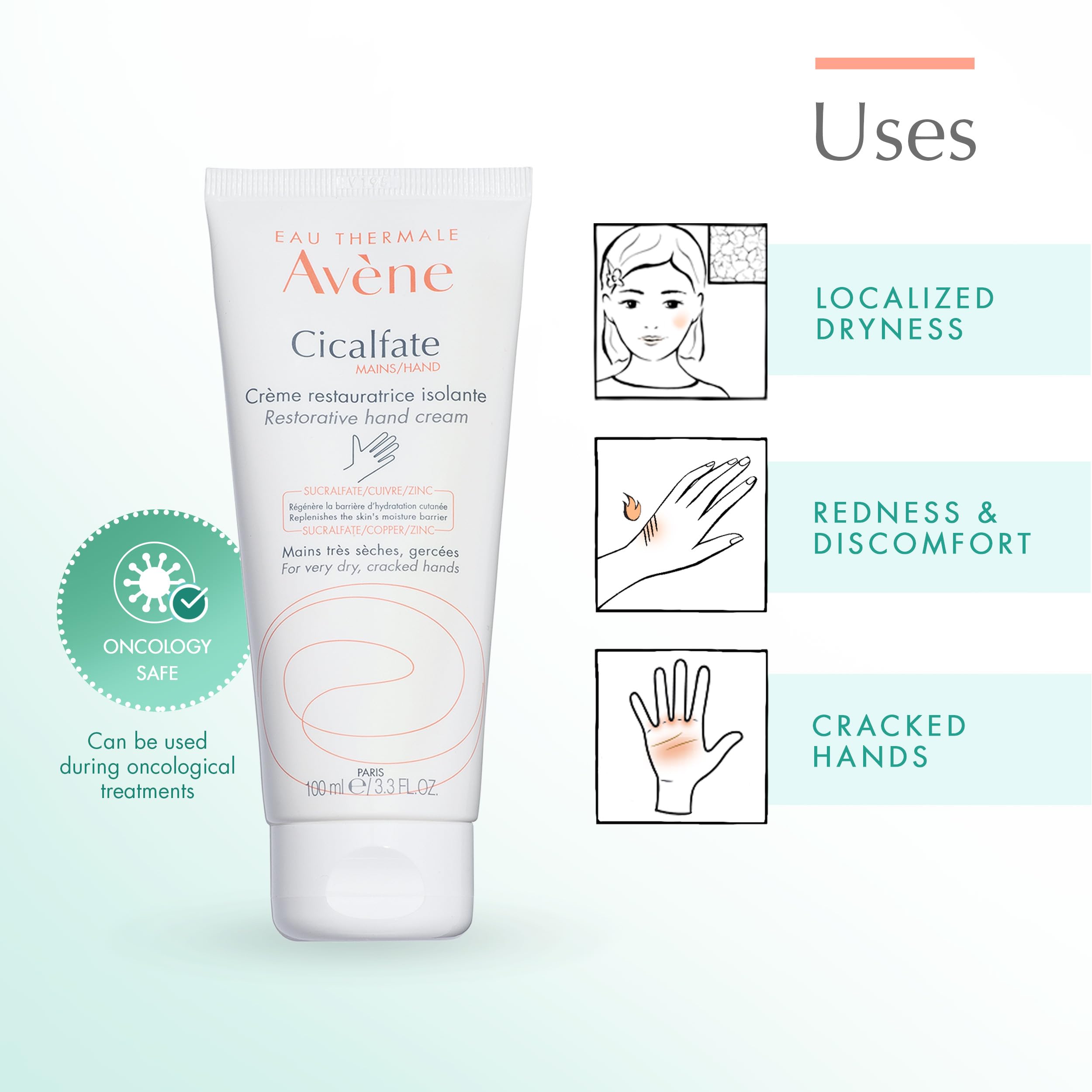 Avène Thermal Spring Water soothing the skin during hand care routine.