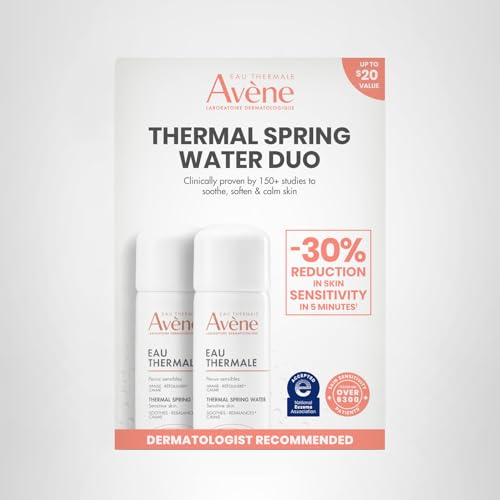 Portable Avène thermal water box for on-the-go calm