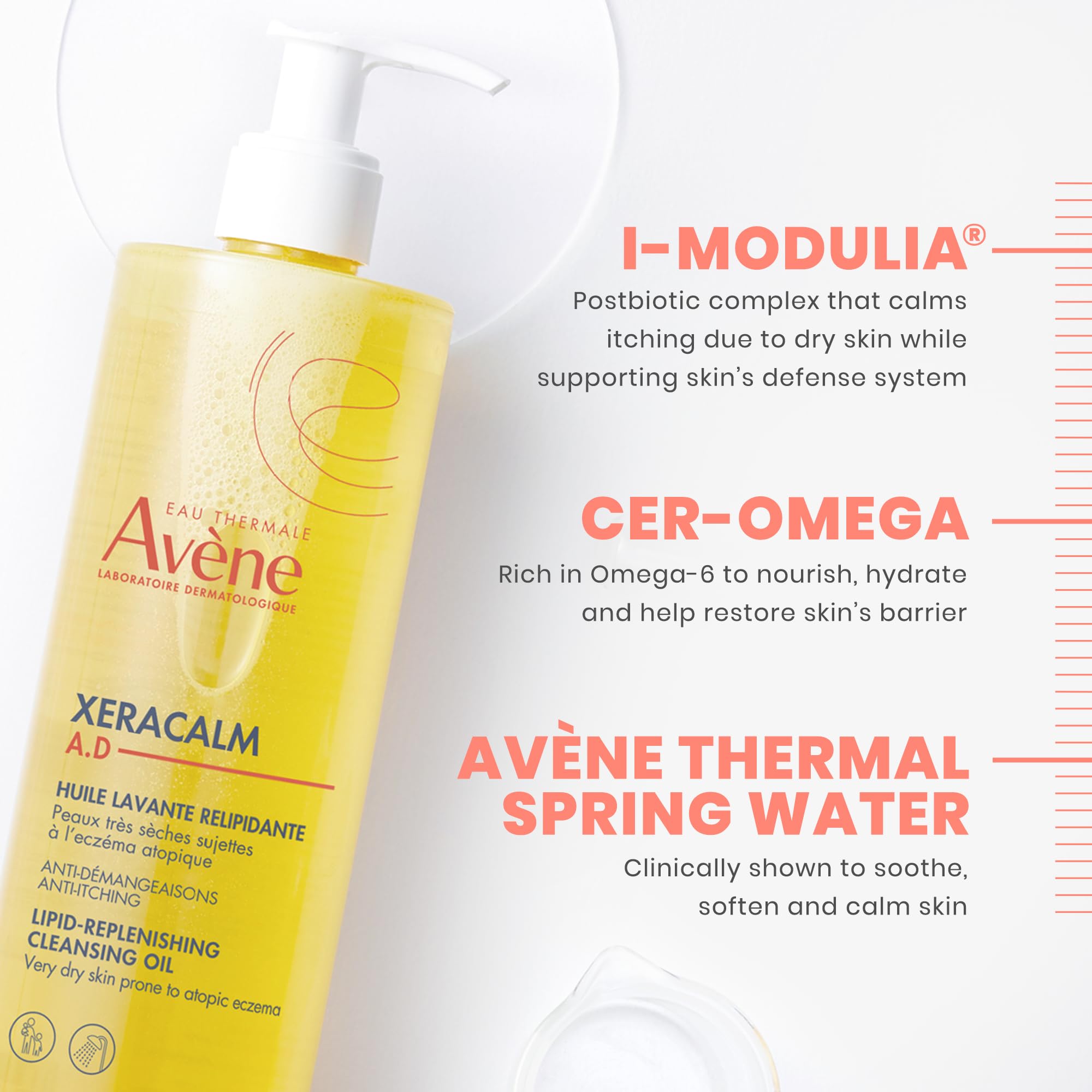 Avène Thermal Spring Water heritage icon emphasizing soothing care.