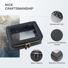 Aveniee premium saffiano PU leather pouch offers durable, structured storage.