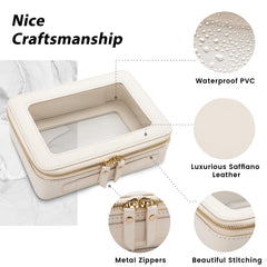Aveniee Travel Toiletry Bag features a transparent panel for quick airport checks.