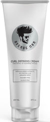 Avenue Man Curl Defining Cream jar close-up shows smooth texture for daily styling