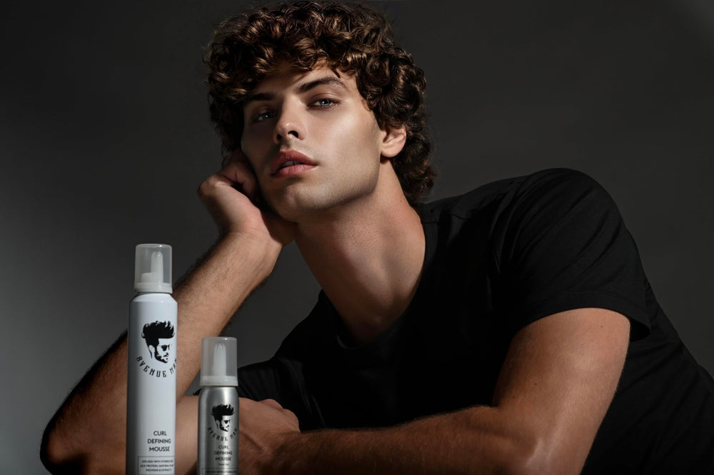 Daily-use friendly Avenue Man Curl Defining Mousse washes out cleanly.