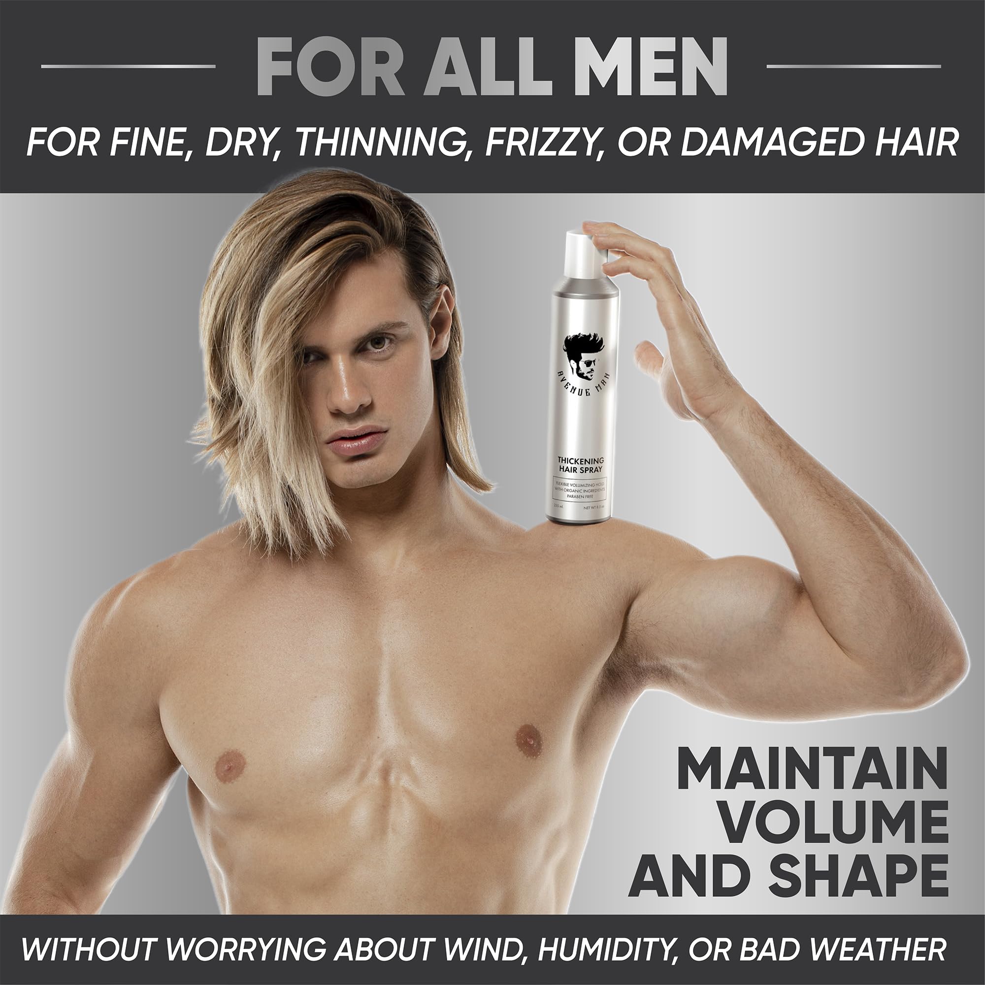 Herbal extracts on label: Avenue Man uses sunflower and grape seed ingredients