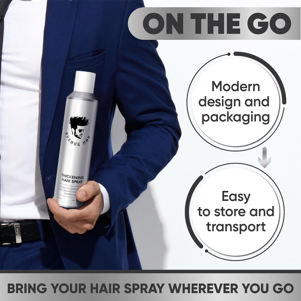 Subtle vanilla scent impression from Avenue Man thickening spray