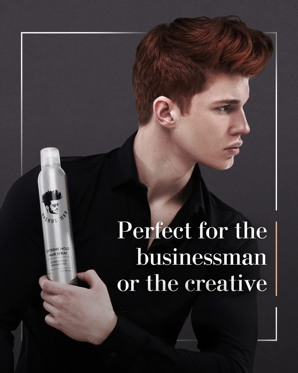 Avenue Man paraben-free formula supports styling without harsh additives.