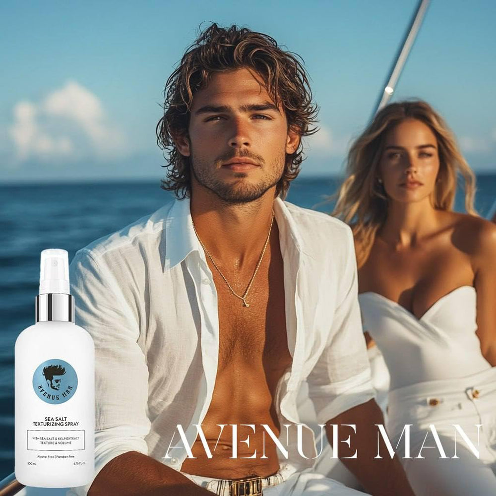 Avenue Man spray sal marina para cabello fino con volumen