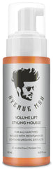 Avenue Man Volume Lift Mousse frasco visible, volumen instantáneo.