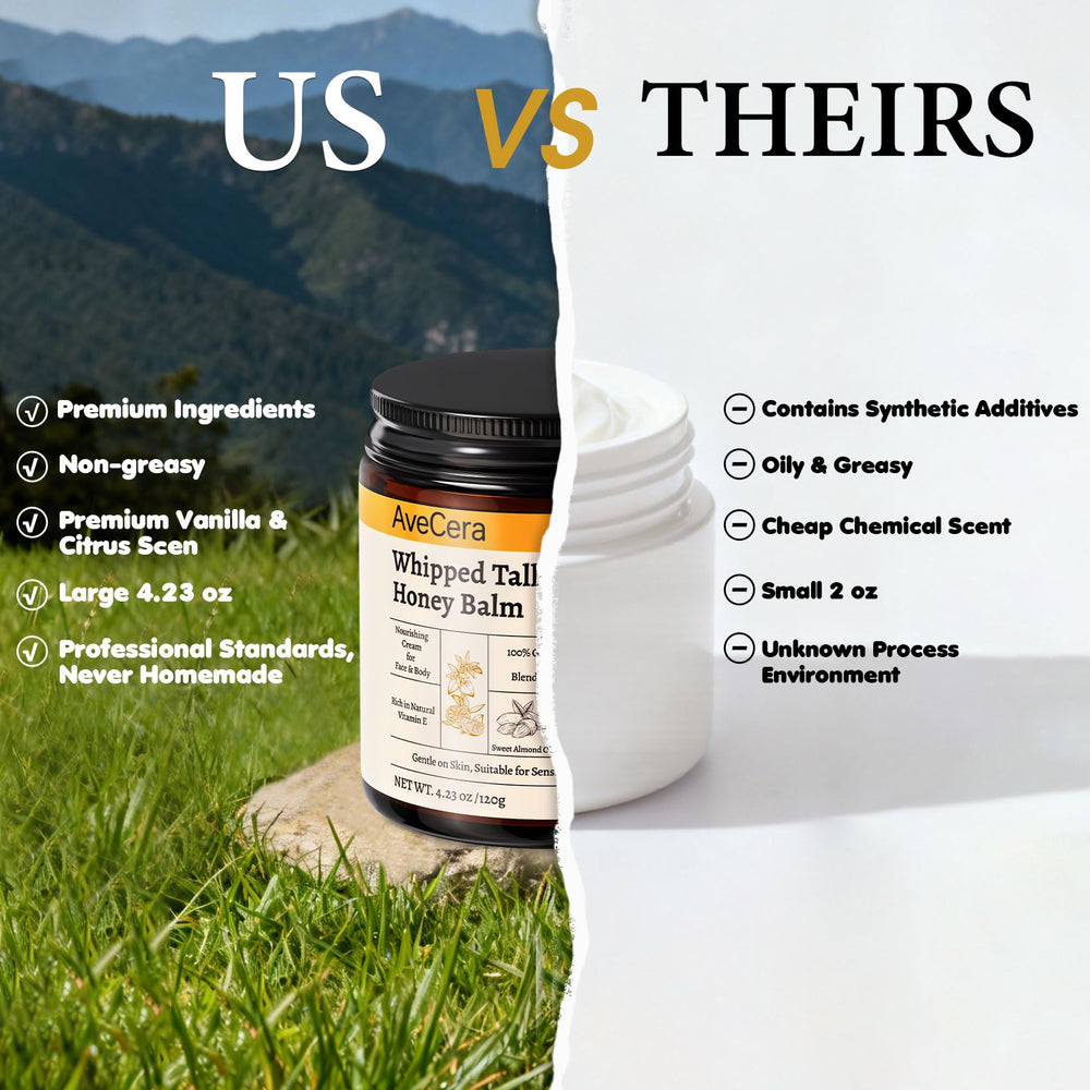 AveCera Tallow Balm ingredients highlight grass-fed tallow and jojoba