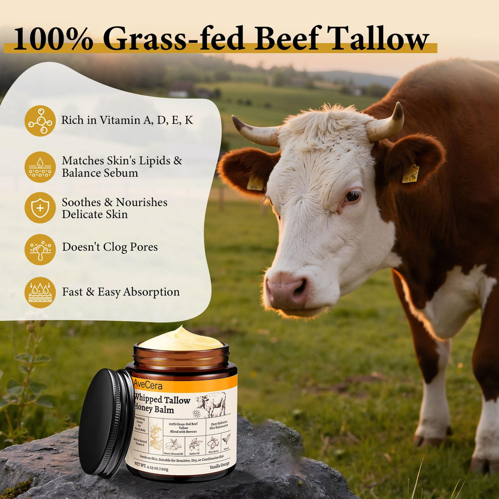 AveCera Tallow Balm vanilla orange scent—subtle citrus fragrance