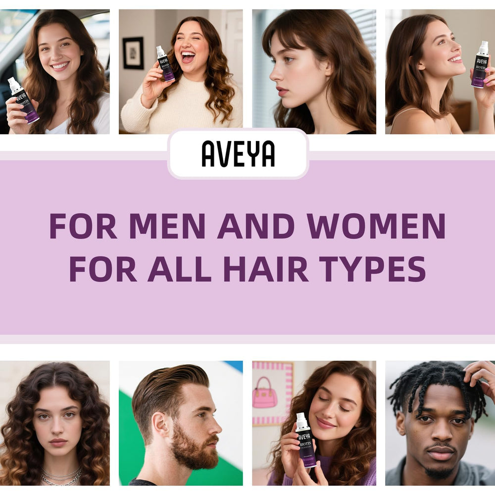 AVEYA Hair Growth Spray biotin emphasis for daily hair care