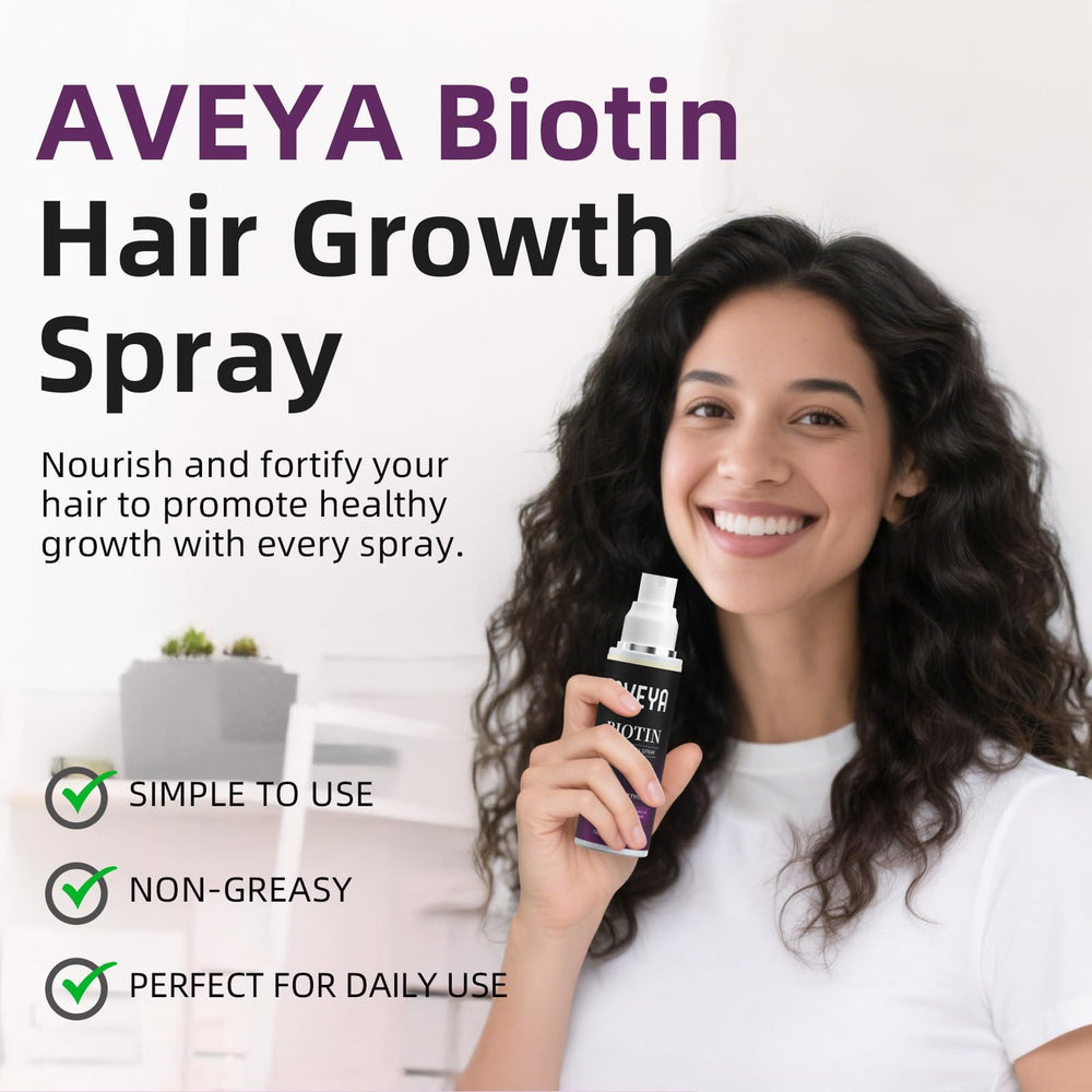 AVEYA Hair Growth Spray rice-protein focus for stronger strands