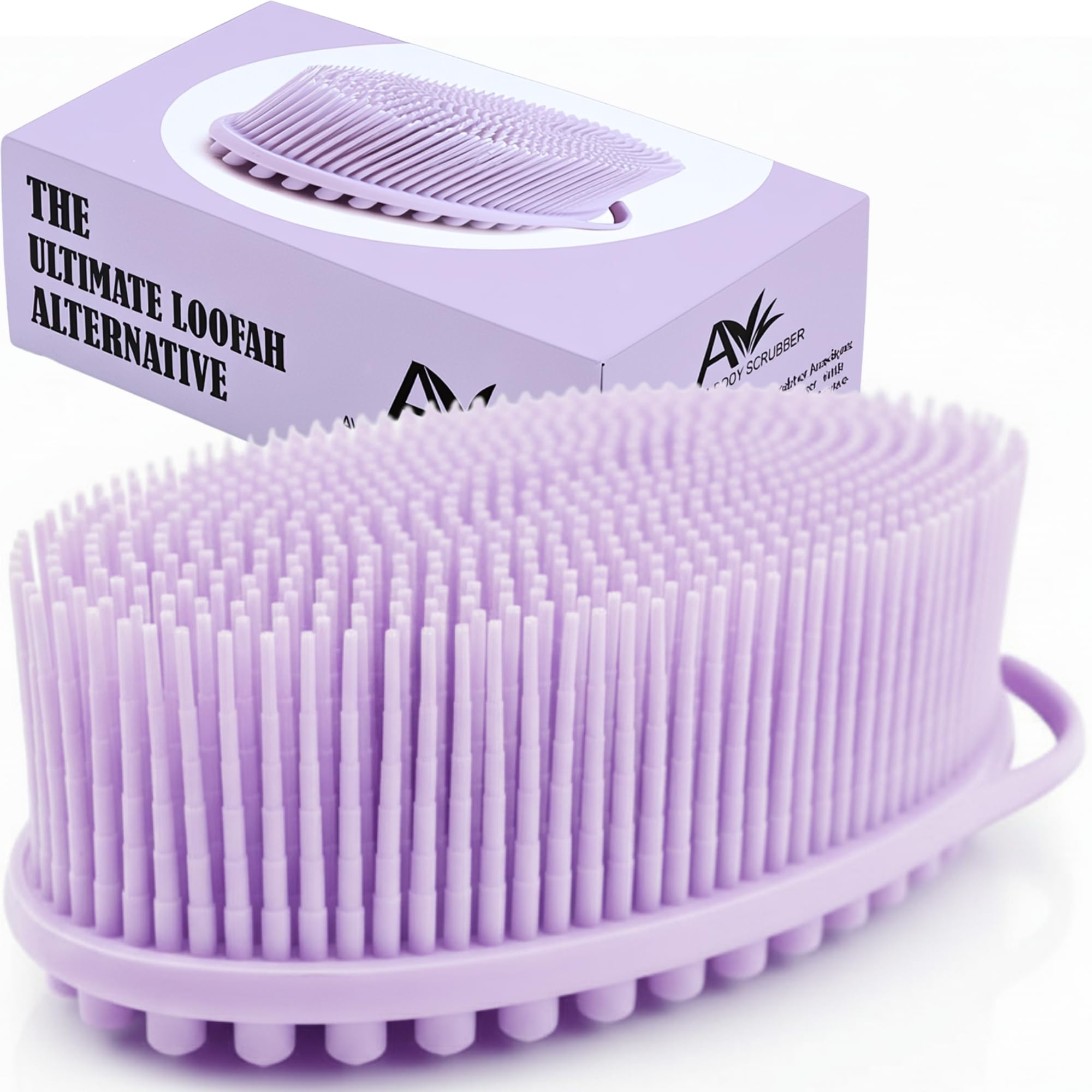 Avilana cepillo corporal silicona doble lado para limpieza completa y suave