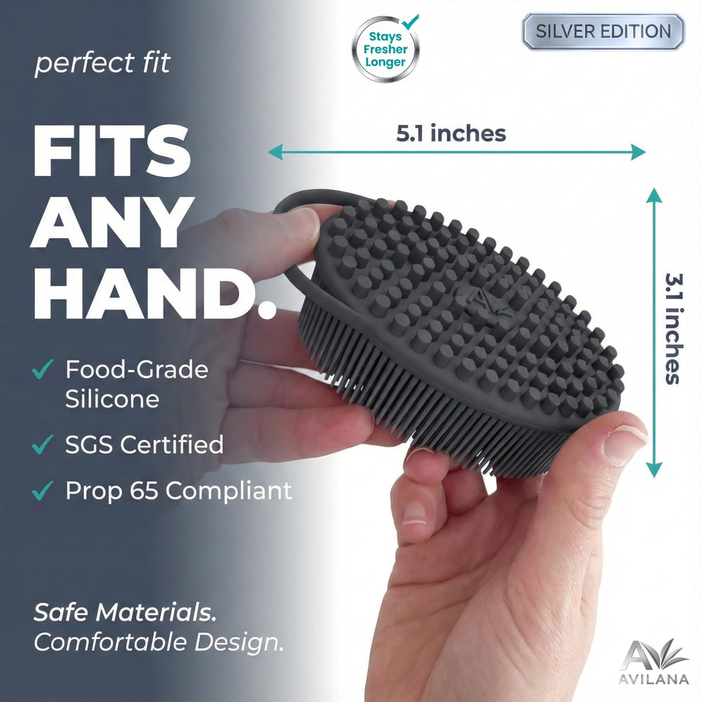 Avilana quick-dry silicone stays clean and dries fast between uses.