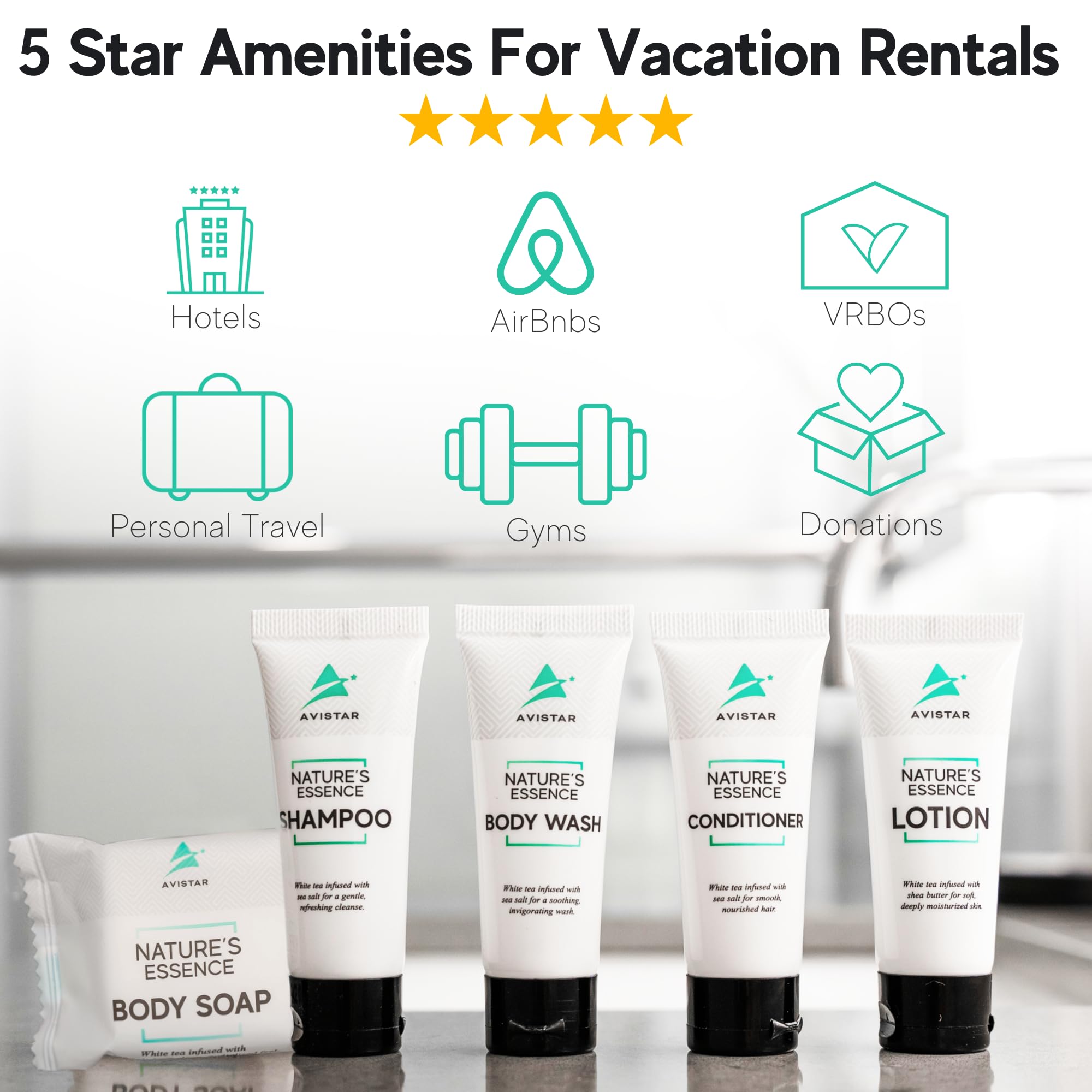 Avistar conditioner bottle for nourishing care and refreshed guests