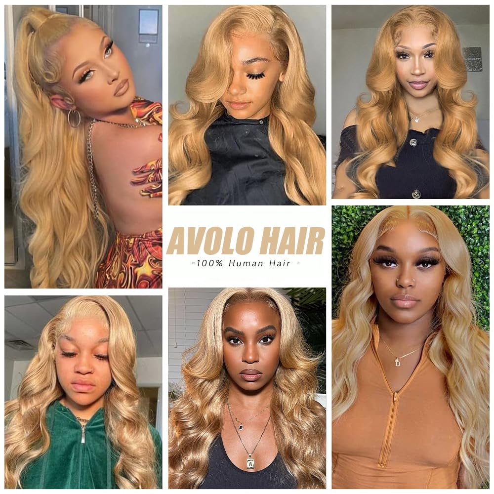 Avolo 13x4 lace front wig with natural hairline and baby hairs around parting.