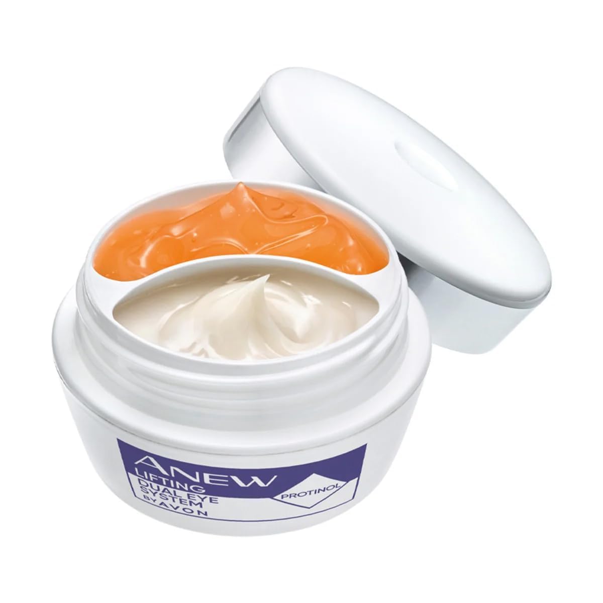 AVON ANEW Brightening Dual Eye System frascos de 10 ml para contorno de ojos.