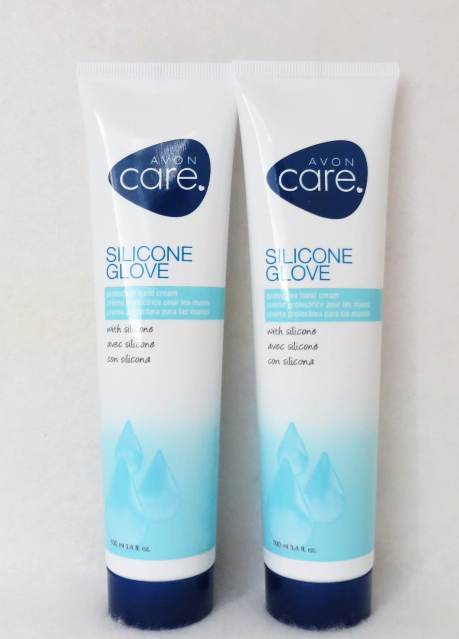 AVON Care Silicone Glove Hand Cream pack-2, protects hands during chores.