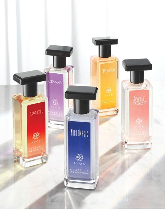 AVON Night Magic on-the-go packaging fits pockets for quick refresh