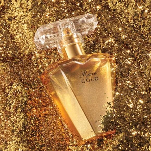 AVON Rare Gold bottle cap highlights a luxe touch for special occasions.