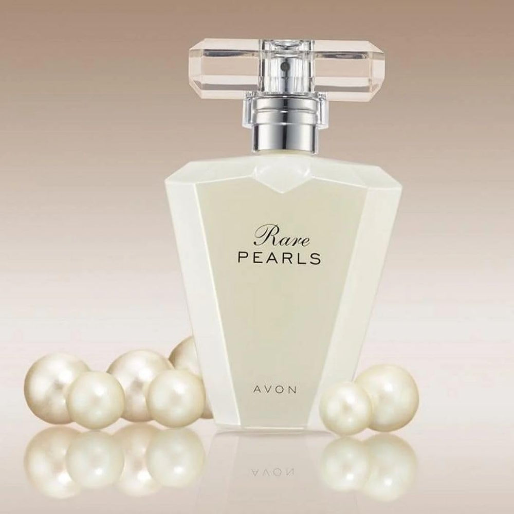 AVON Rare Pearls rosewood base provides creamy depth and lasting impression.