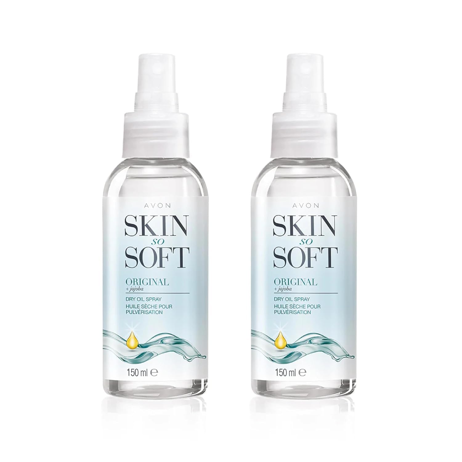 AVON Skin So Soft Original Dry Oil Spray bottle with fast-absorbing hydration