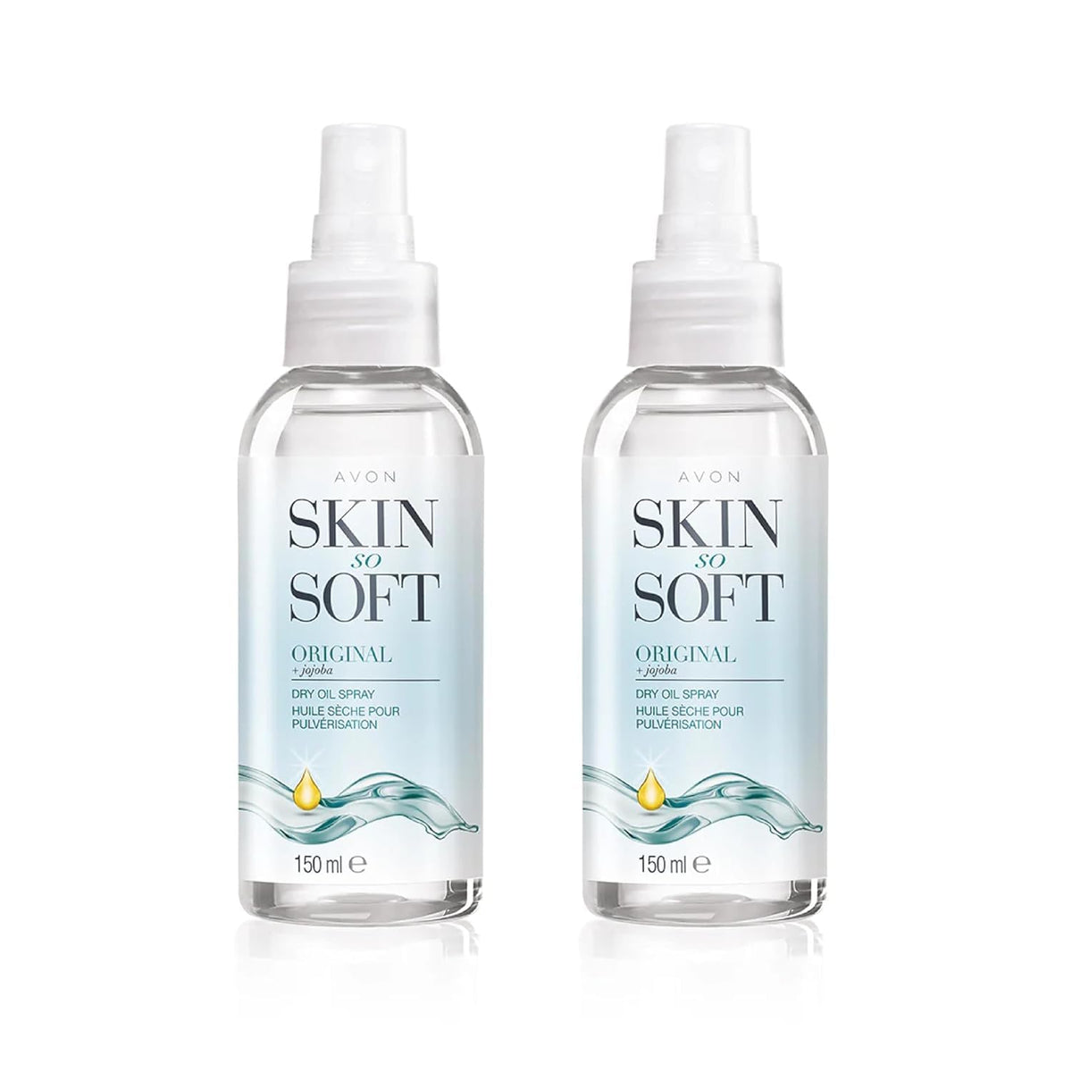 AVON Skin So Soft Original Dry Oil Spray bottle with fast-absorbing hydration