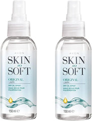 AVON Skin So Soft Original Dry Oil Spray bottle front view for silky, moisturized skin.